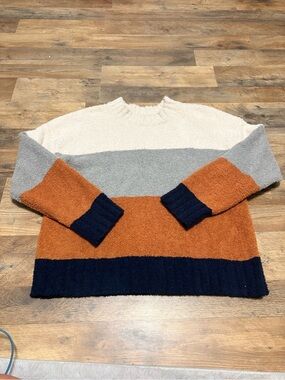 Thread & Supply Colorblock Fuzzy Sweater – Women’s Large